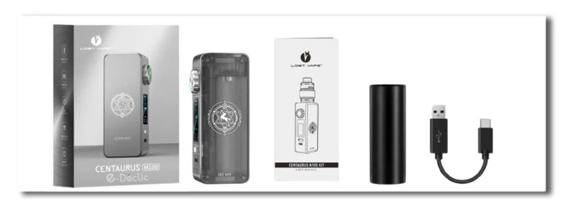 cigarette-electronique-batterie-centaurus-n-100-boite-complete-lost-vape-E-déclic